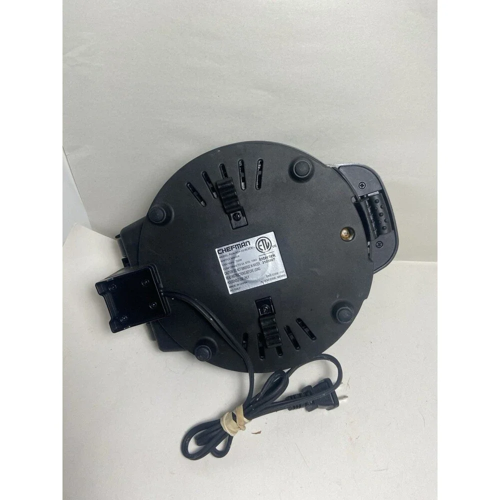 Chefman Anti-Overflow Belgian Waffle Maker Shade Selector Non-Stick Black Tested